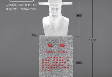 園林包拯古代人物石雕